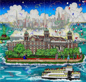  impressionistische - Eine Hoffnung für einen neuen Anfang Ellis Island impressionistischer